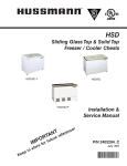 HSD Sliding Glass Top & Solid Top Freezer / Cooler