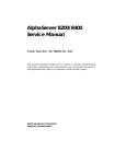 AlphaServer 8200/8400 Service Manual