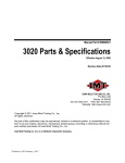 3020 Parts & Specifications