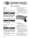 Bobtail Fender Rack Instruction Sheet - Harley