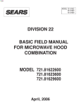 Service Manual  - Appliance Factory Parts