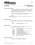 MDE-2713A Universal Distribution Box -Installation Manual