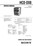 hcd-dx8 service manual