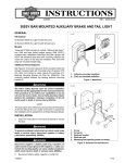 sissy bar mounted auxiliary brake and tail light - Harley