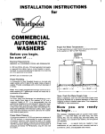 COMMERCIAL AUTOMATIC WASHERS