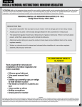install/removal instructions: window regulator