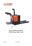 Service & Maintenance Manual LPT22 Power Pallet Truck