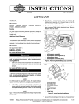 Led Tail Lamp Instruction Sheet - Harley