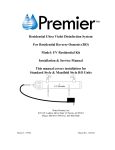 Residential Ultra Violet Disinfection System For