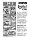 Brake Lock Application Guide