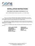 INSTALLATION INSTRUCTIONS