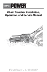 Trencher Operators Manual - Boxer Power and Equipment