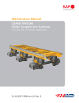 Maintenance Manual CBX69 TRIDEM Slider Suspension Systems