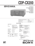 SERVICE MANUAL