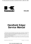 KEL26A Handheld Edger Service Manual