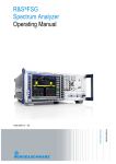 R&S®FSG Operating Manual