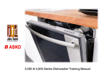 Asko Dishwasher 3000 & 5000 Series Service Training Manual