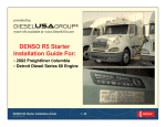 Denso R5 Installation Guide for Detroit Diesel