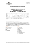 Operator Service Manual