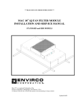 mac 10 iq fan filter module installation and service manual