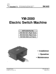 YM-2000 Electric Switch Machine