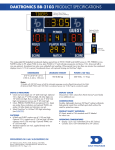 Single-sided LED Basketball Scoreboard