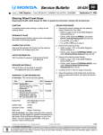 Service Bulletin - Honda Ridgeline Owners Club