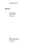 TLA700 Series Logic Analyzer Installation Manual