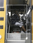 Pre-Service Course Trainee Manual