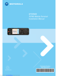 MTM5400 TETRA Mobile Terminal Installation Manual