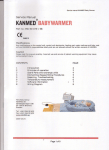 kanmed Baby Warmer Infant warmer Service Manual