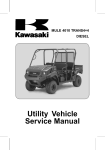 2009-2013 Kawasaki Mule 4010 Trans Diesel 4x4 Service Manual