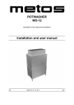 POTWASHER WD-12 Installation and user manual