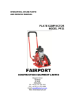 Operator Manual, Service and Parts List
