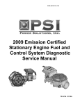PSI Certified Stationary Engine Fuel System