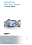 R&S SMBV100A Vector Signal Generator Operating Manual