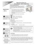 Service Manual – WB-14 Water Boiler