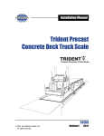 Trident Precast Concrete Deck Truck Scale