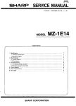 MZ-1E14 Service-Manual GB - The Sharp MZ
