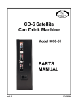 CD-6 Satellite Can Drink Machine PARTS MANUAL