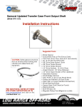 STC-UO_Samurai Updated Transfer Case Front Output Shaft