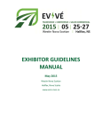 EXHIBITOR GUIDELINES MANUAL