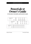 PowerLab SP Owner`s Guide - Artisan Technology Group