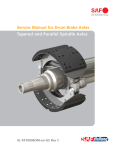 Tapered and Parallel Spindle Axles Service Manual for Drum Brake