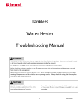 Tankless Water Heater Troubleshooting Manual