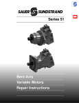 Bent Axis Variable Motors Repair Instructions Series 51
