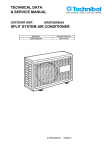 technical data & service manual split system air conditioner