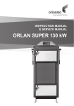 Angus Super 130kW Gasification boiler instruction manual