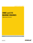 3406E and C15 Marine Engines-Maintenance Intervals