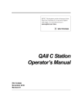 QAII C Station Operator`s Manual